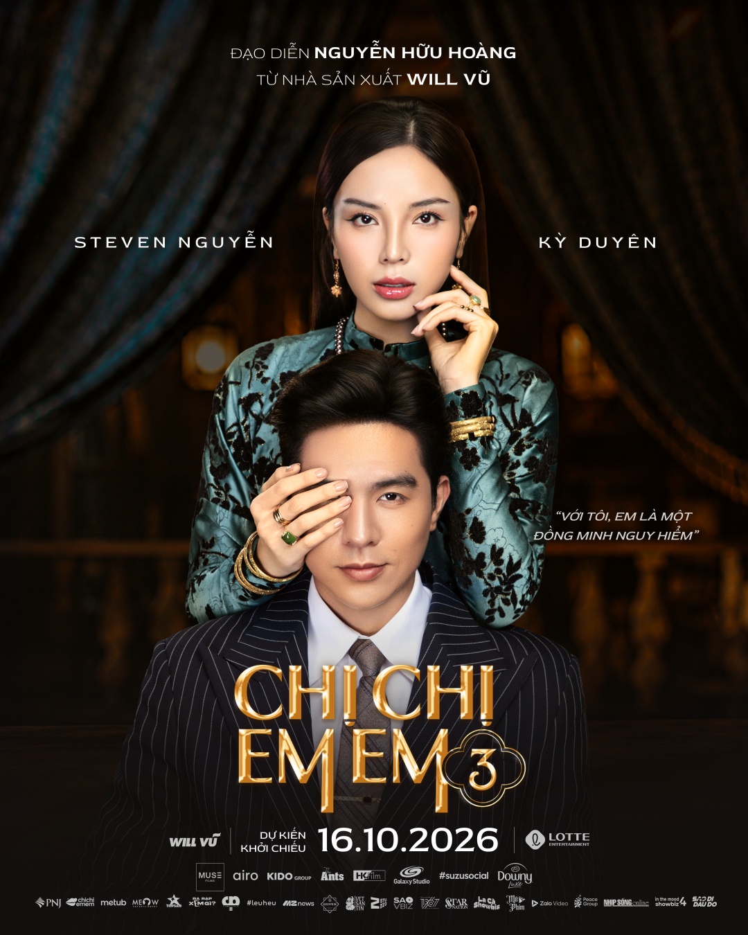 Kỳ Duyên, Steven Nguyễn từ teaser Chị chị em em 3 đã táo bạo