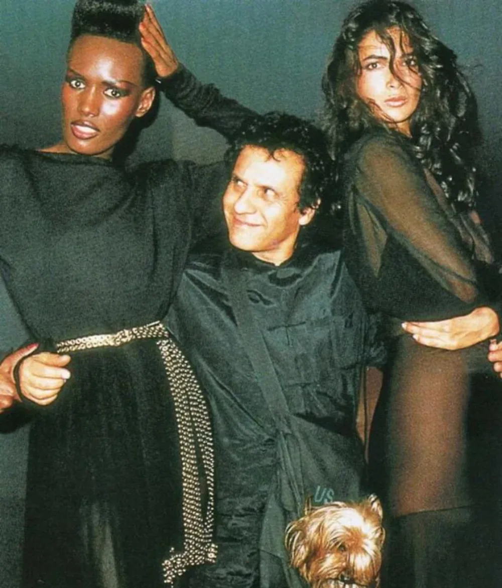 Grace Jones và Azzedine Alaïa
