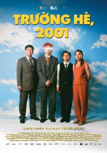 Poster tập thể phim Trường Hè, 2001 với bốn nhân vật chính