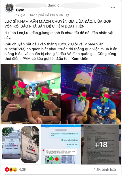 Biến căng: Ngày mùng một Tết, lực sĩ Phạm Văn Mách bị tố ngoại tình và lừa đảo chiếm đoạt tài sản - Ảnh 2.