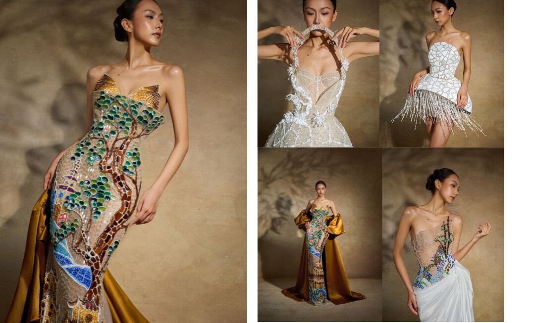 Trần Thảo Vi tái sinh vệt sáng từ những mảnh gốm vỡ chùa Linh Phước trong đầm dạ hội