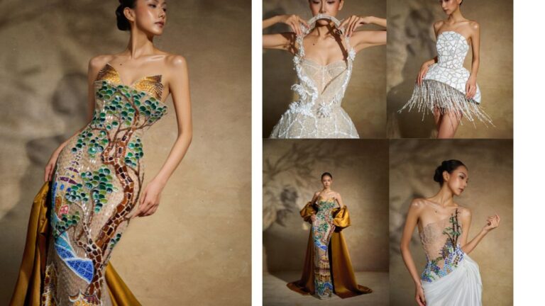 Trần Thảo Vi tái sinh vệt sáng từ những mảnh gốm vỡ chùa Linh Phước trong đầm dạ hội