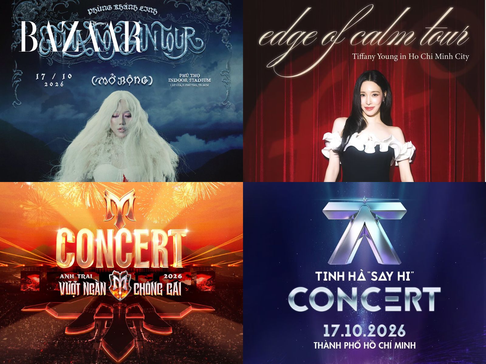 Tử vi ngày 17/10/2026: Ngày đẹp cỡ nào mà tận 4 concert cùng tổ chức ở Tp.HCM?
