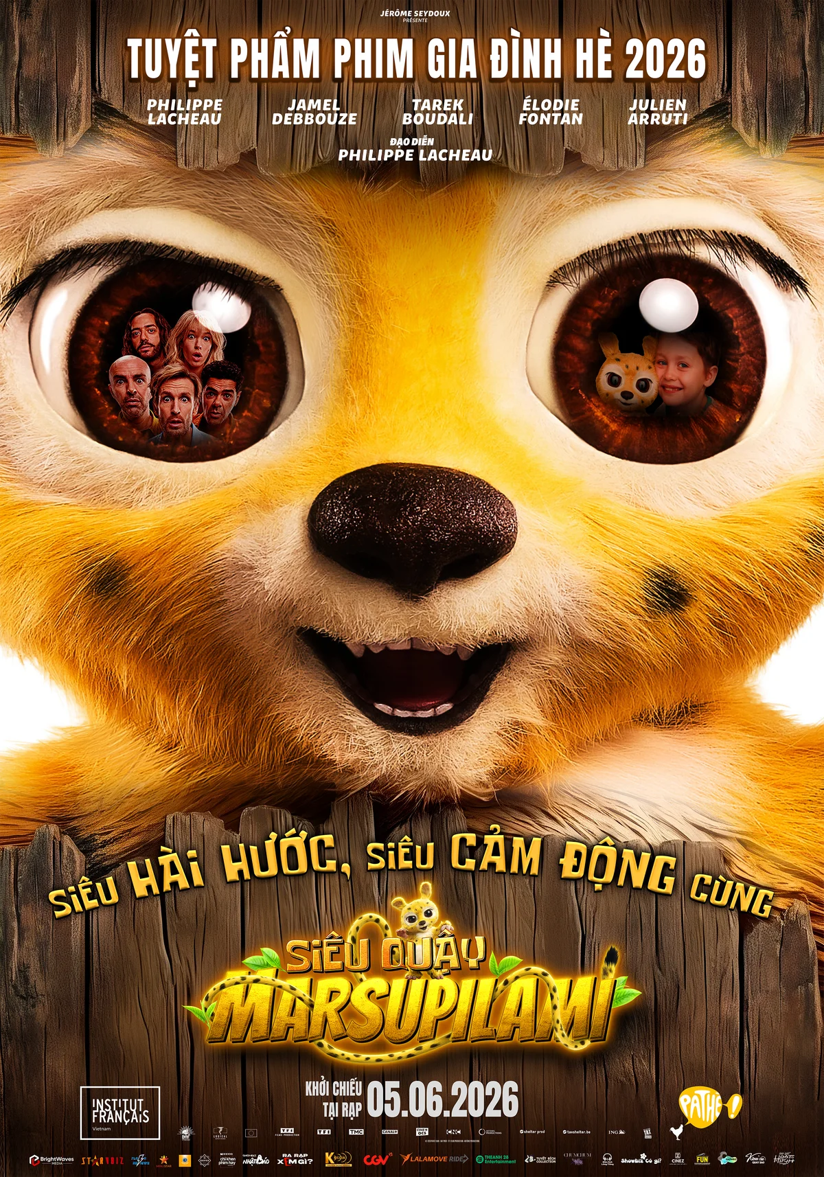 Poster chính thức phim Siêu Quậy Marsupilami tại Việt Nam
