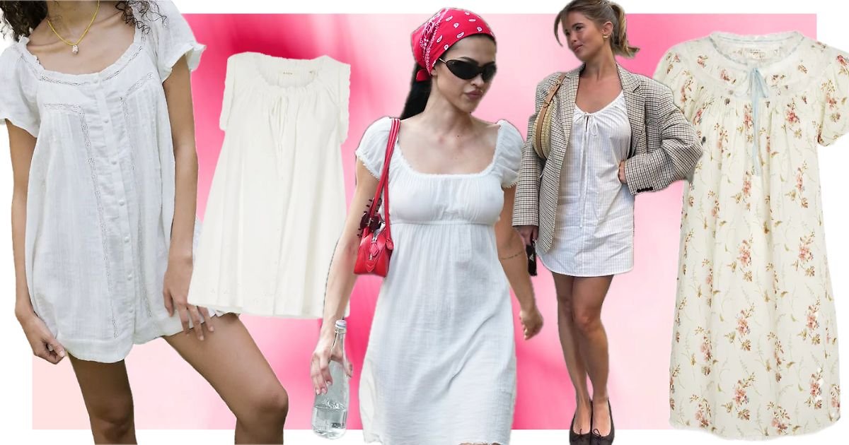Granny nightie: Từ váy ngủ bà ngoại hoá nàng thơ mùa Hè 2026